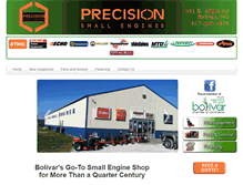 Tablet Screenshot of precisionsmallengines.net
